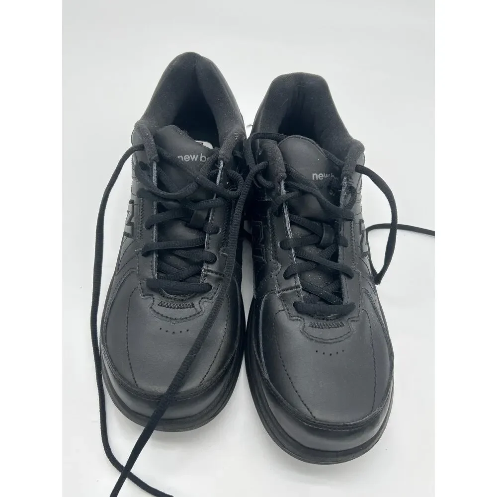 New Balance 577 Walking Shoes Women’s Size 9B Black Leather WW577BK USA